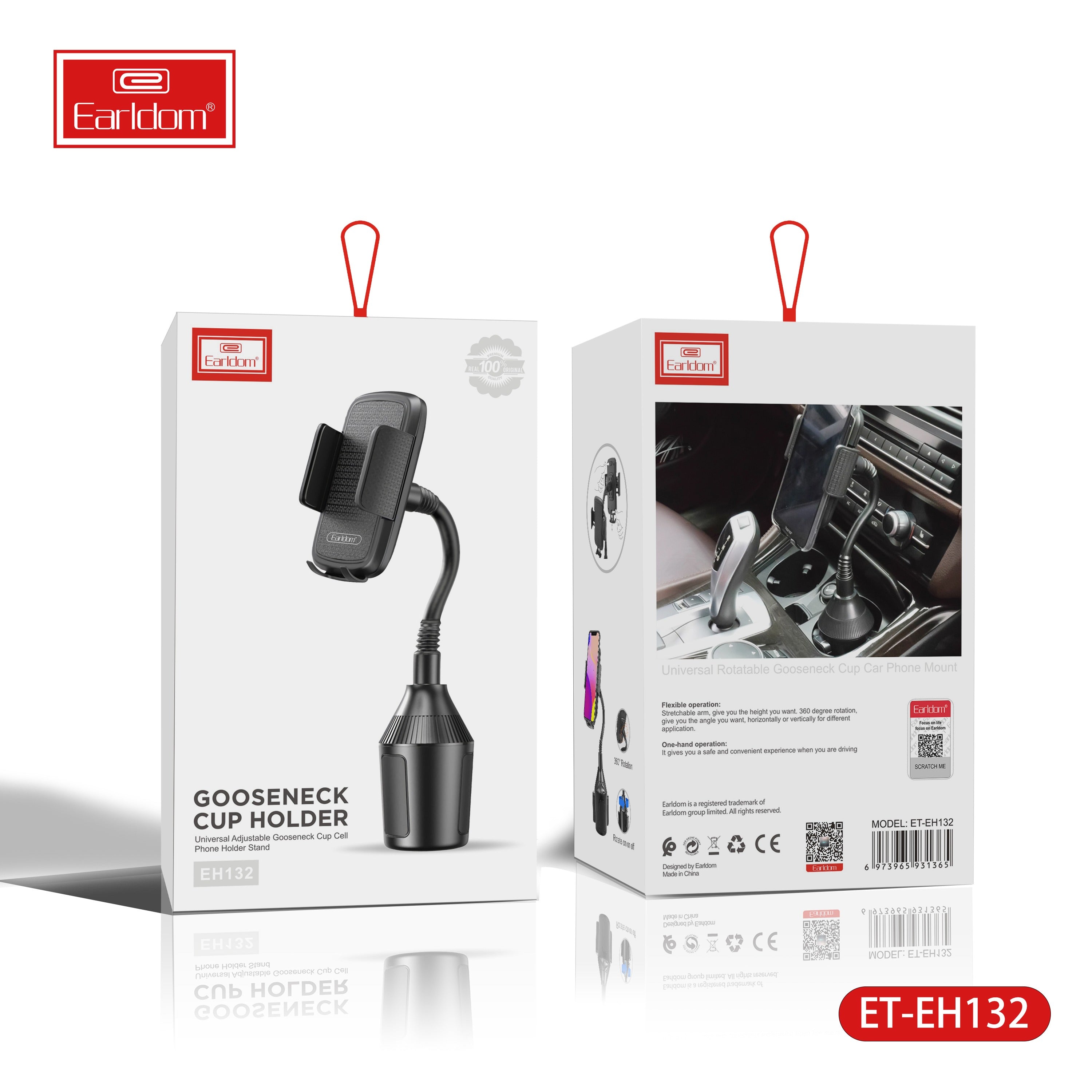 Earldom Gooseneck cup holder Universal adjustable gooseneck cup mobile phone stand Earldom Gooseneck cup holder Universal adjustable gooseneck cup mobile phone stand
